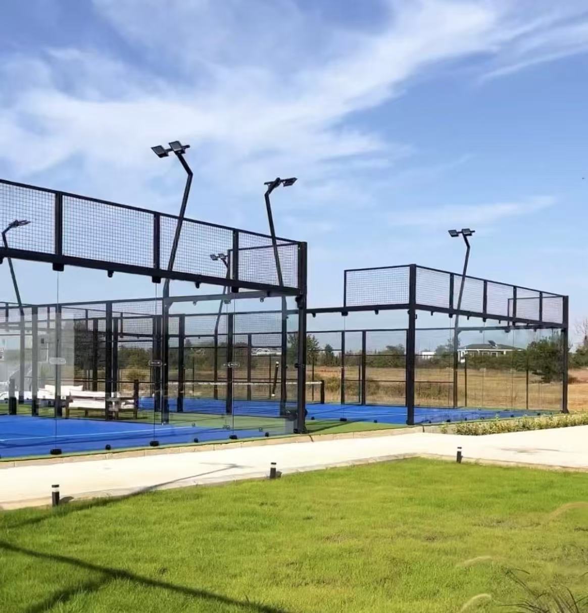 Padel Tennis Court Tempered Glass