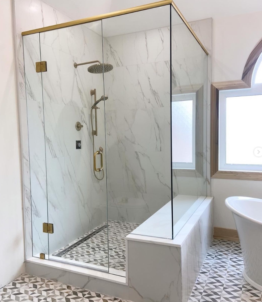 Semi-Frameless Shower Door