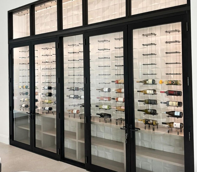 Tempered Glass for Wine Cabinet Partition