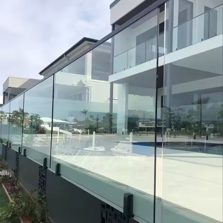 Commercial Tempered Glass Railings